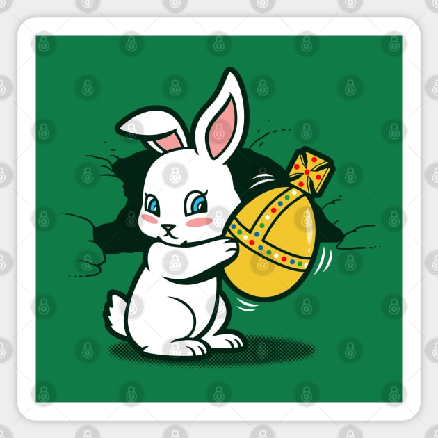 Cute Kawaii Killer Rabbit Easter Bunny Cartoon Sticker by BoggsNicolas